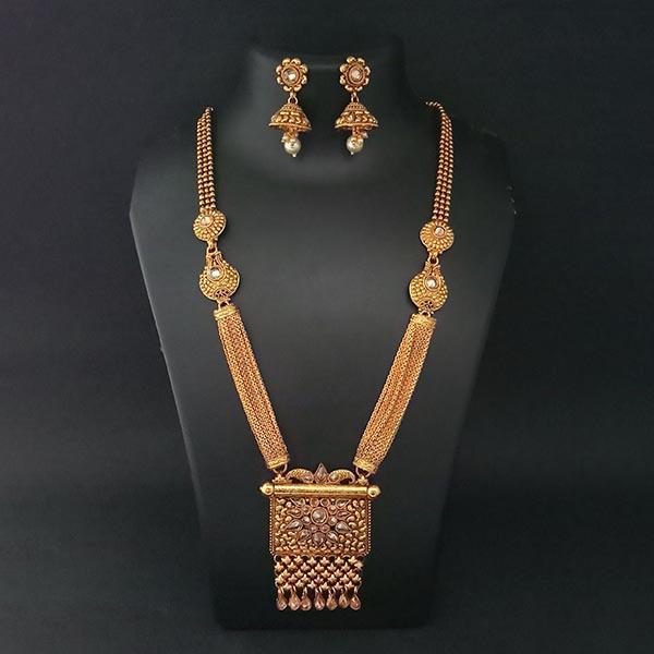 Real Creation AD Stone Copper  Necklace Set - FBB0169A