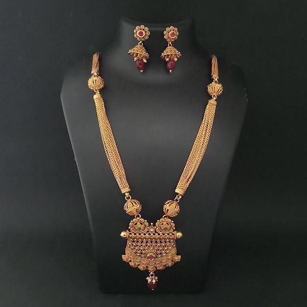 Real Creation AD Stone Copper Necklace Set - FBB0170B