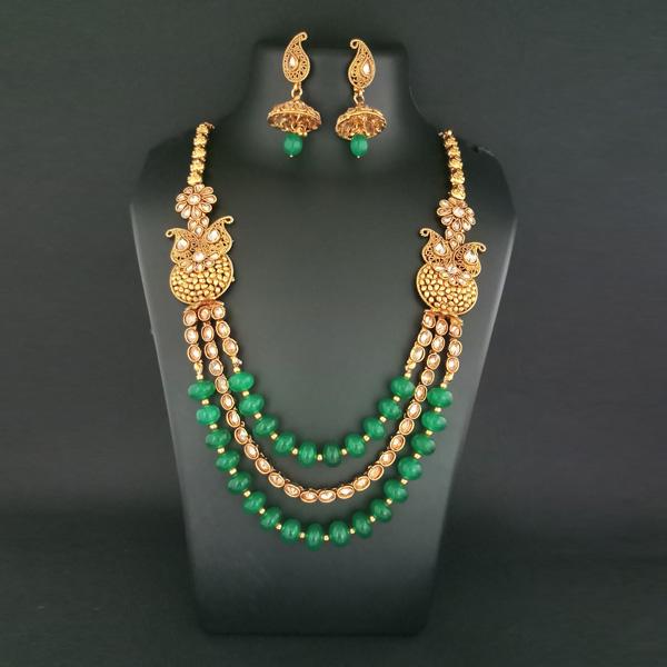 Ganpati Arts Stone Beads Copper Necklace Set - FBC0007A