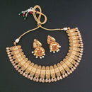 Ganpati Arts Stone Copper Necklace Set - FBC0009