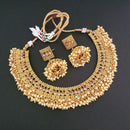 Ganpati Arts Stone Pearl Copper Necklace Set - FBC0010