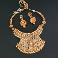 Ganpati Arts Stone Copper Necklace Set - FBC0011A