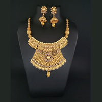 Ganpati Arts Stone Copper Necklace Set - FBC0012A