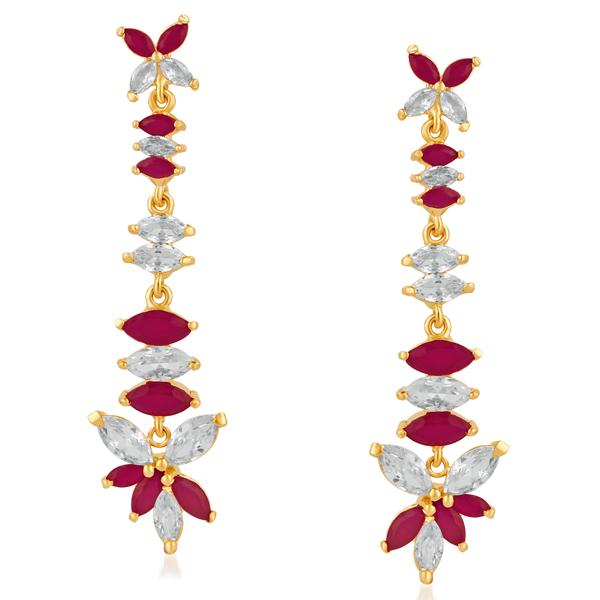 Suhagan AD Stone Gold Plated Dangler Earrings - FBE0004