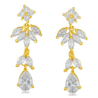 Suhagan AD Stone Gold Plated Dangler Earrings - FBE0023