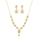 Suhagan Gold Plated AD Stone Necklace Set - FBE0029