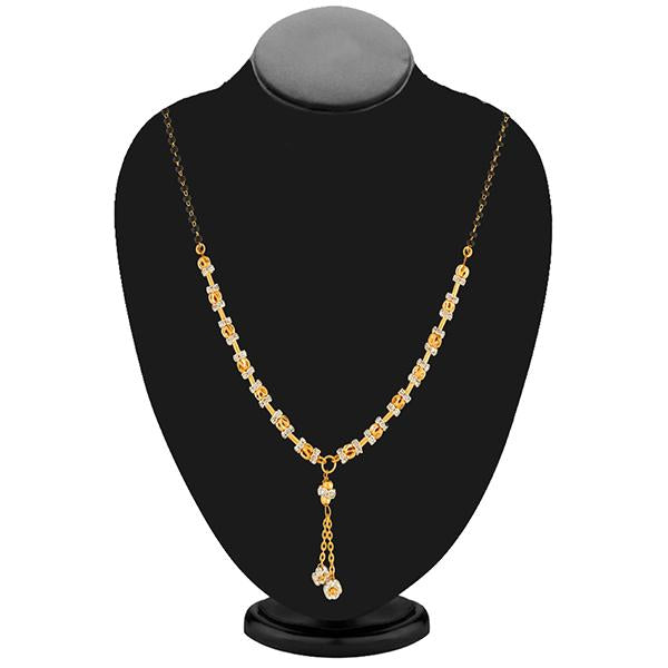 Umiyaji Black Beads Gold Plated Austrian Stone Mangalsutra - FBG0002