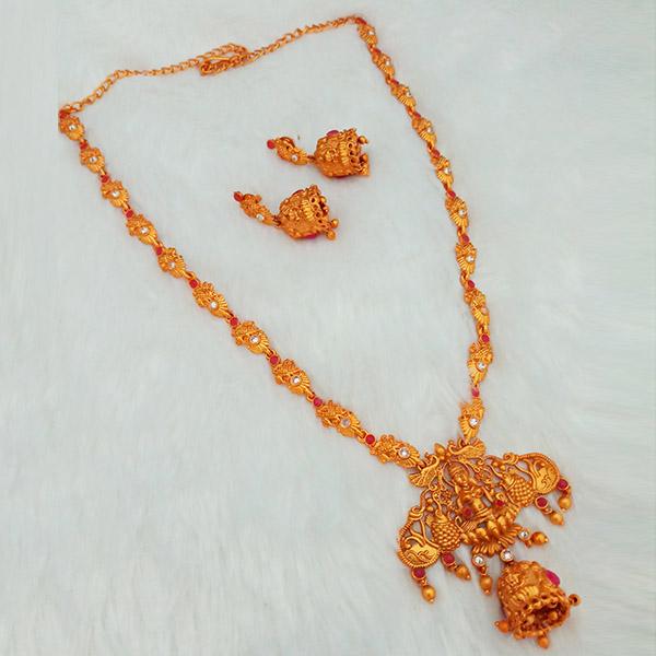 Shubham Pota Stone Copper Necklace Set - FBK0017