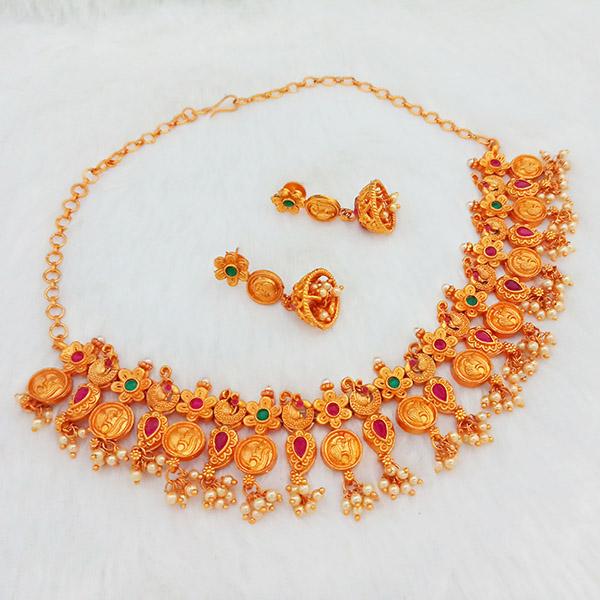 Shubham Pota Stone Copper Necklace Set - FBK0027
