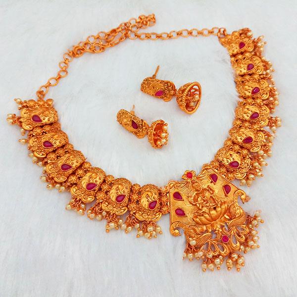 Shubham Pota Stone Copper Necklace Set - FBK0029