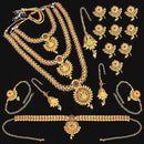 Shubham Pota Stone Copper Bridal Jewellery Set - FBK0098B