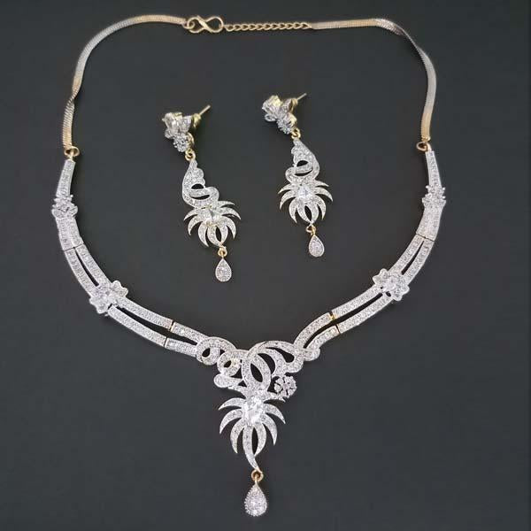 Pralhad American Diamond Brass Necklace Set - FBP0015