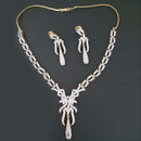 Pralhad American Diamond Brass Necklace Set - FBP0017
