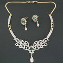 Pralhad American Diamond Brass Necklace Set - FBP0022C