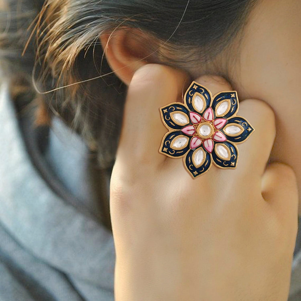 Etnico Meena Work Finger Ring (Women) - FL171BL