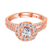 Etnico Silver-Plated Adjustable Ring (Women)- FL175RG