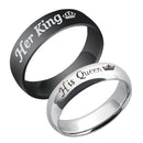 Etnico Platinum-Plated Couple Ring (Men And Women) (Pack of 2) - FL185CO