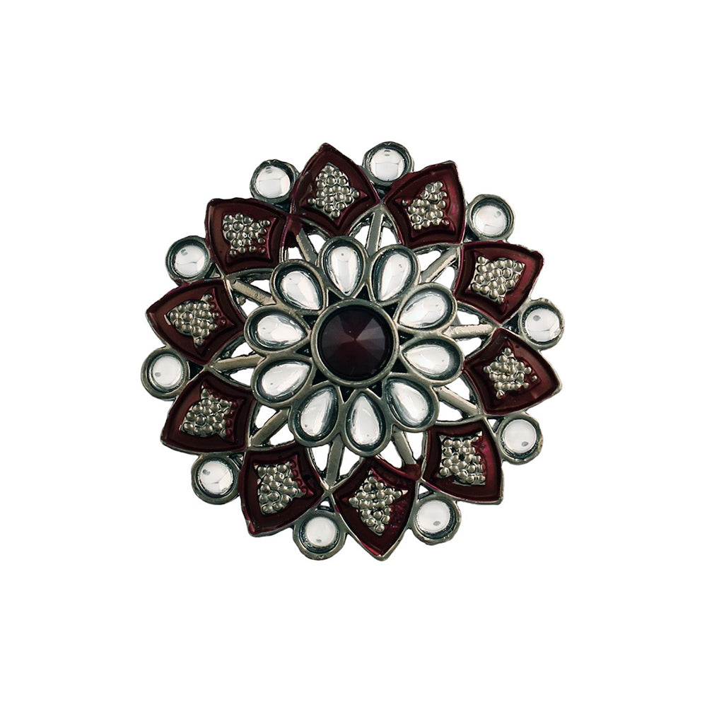 Etnico Silver-Plated Adjustable Ring (Women) - FL198M