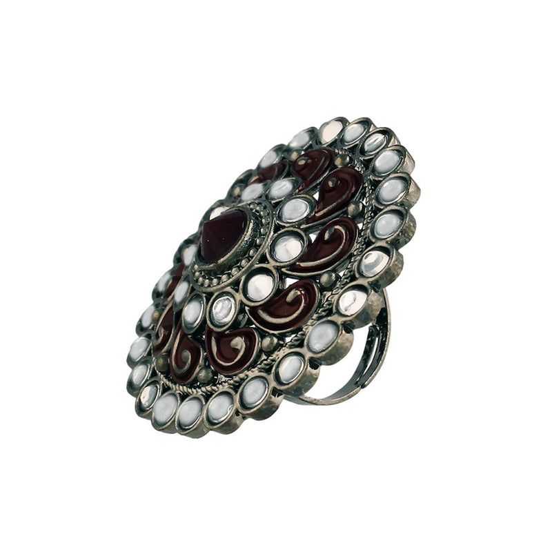 Etnico Silver-Plated Adjustable Ring (Women)