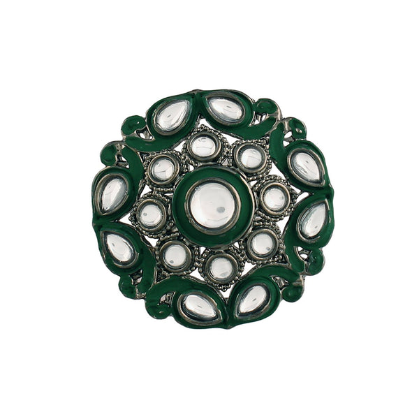 Etnico Silver-Plated Adjustable Ring (Women)