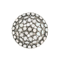 Etnico Silver-Plated Brass Adjustable Ring (Women)