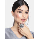 Etnico Silver-Plated Brass Adjustable Ring (Women)