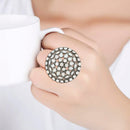 Etnico Silver-Plated Brass Adjustable Ring (Women)