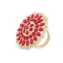 Etnico Gold-Plated Brass Adjustable Ring (Women)