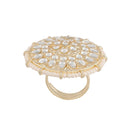 Etnico Gold-Plated Brass Adjustable Ring (Women)