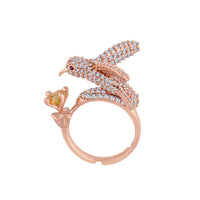 Etnico Rose Gold-Plated Adjustable Ring (Women)