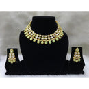 Tarangavi Green Meenakari And Kundan Choker Necklace Set - FNV-2056