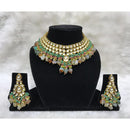 Tarangavi Multi Beads And Kundan Choker Necklace Set - FNV-2180