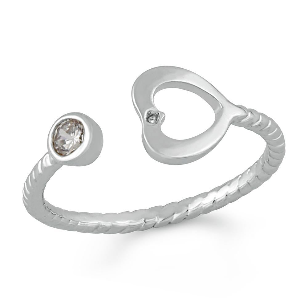 Mahi Heart Love Adjustable Finger ring