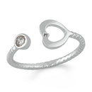 Mahi Heart Love Adjustable Finger ring