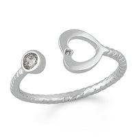 Mahi Heart Love Adjustable Finger ring
