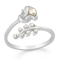Mahi Exquisite Floral Designer Finger Ring