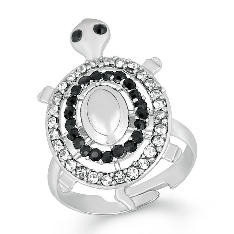 Meru/kachua/Tortoise Ring for men and women Health, wealth & Prosperity  Metal Crystal Ring Adjustable