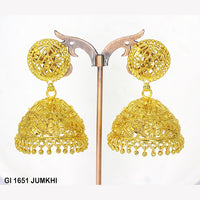 Mahavir Gold Plated Jhumki Earrings
