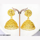 Mahavir Gold Plated Jhumki Earrings