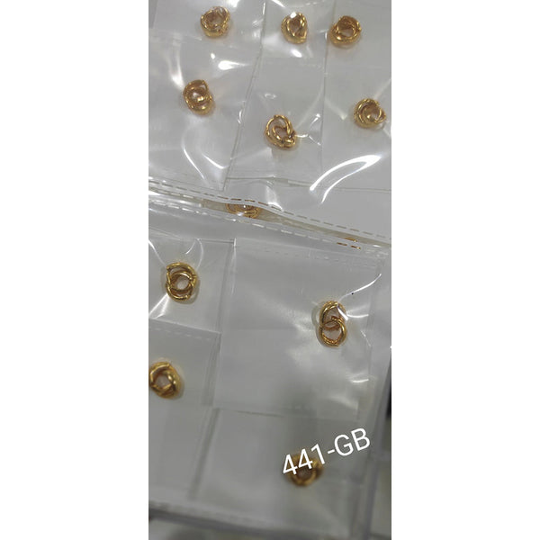 Gautam Jewellery Gold Plated Pack Of 50 Bali Hoop Earrings -GJEAR02
