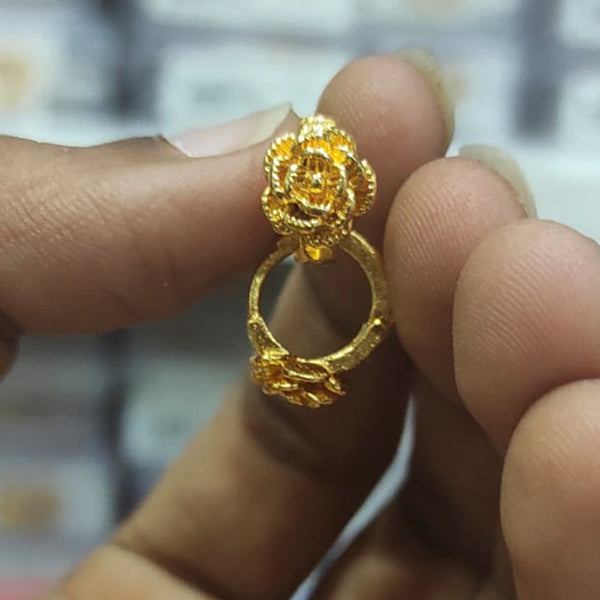Gautam Jewellery Gold Plated Pack Of 50 Bali Hoop Earrings -GJEAR04