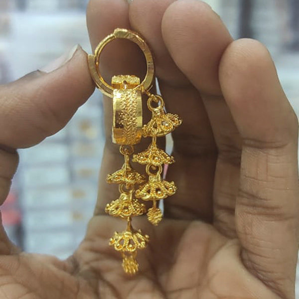 Gautam Jewellery Gold Plated Pack Of 50 Bali Hoop Earrings -GJEAR28