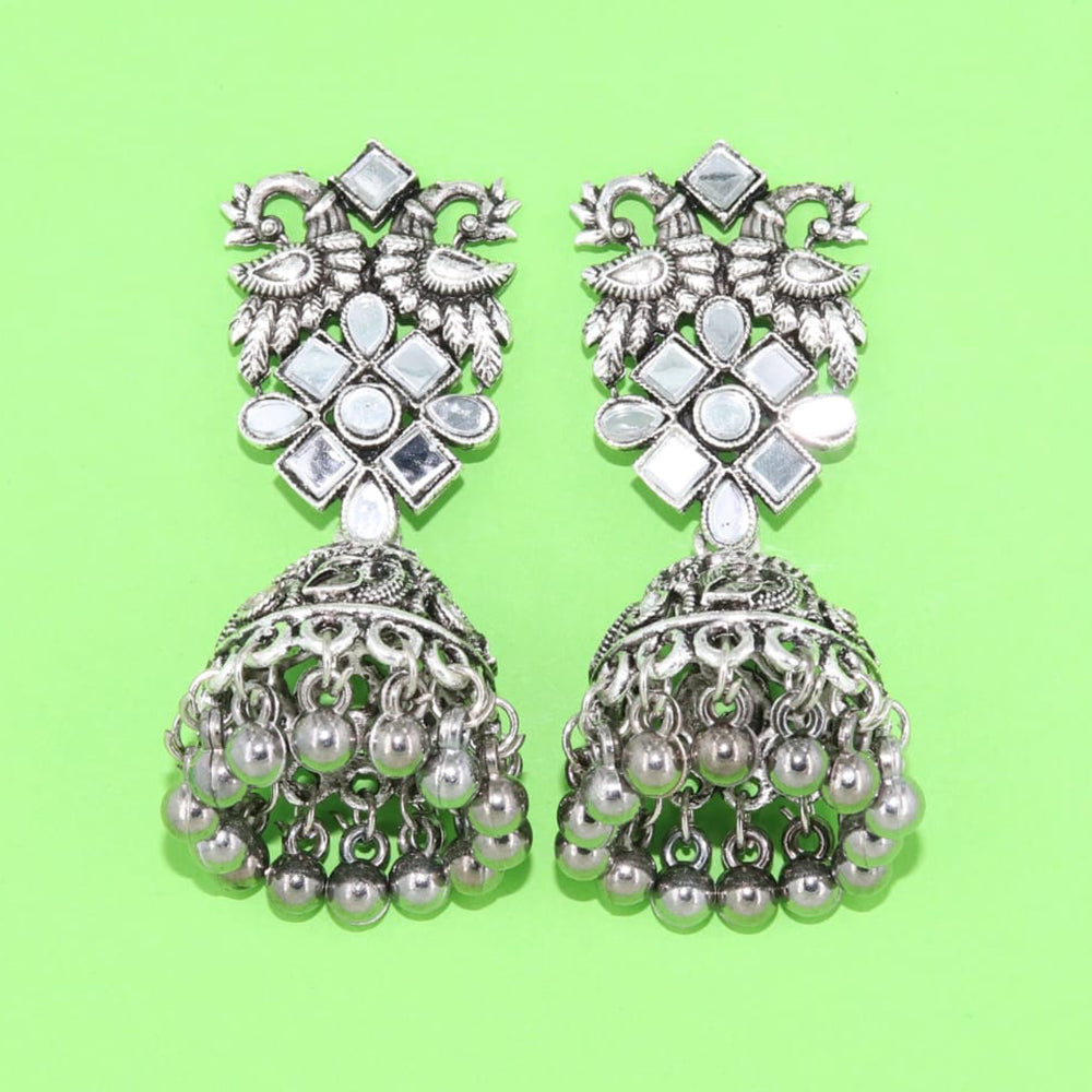 Corbeda Fashion Oxidised plated Jhumki Earrings