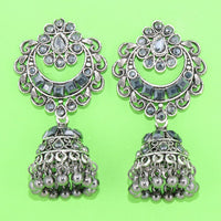 Corbeda Fashion Oxidised plated Jhumki Earrings