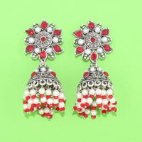 Corbeda Fashion Oxidised plated Assorted Color Jhumki Earrings