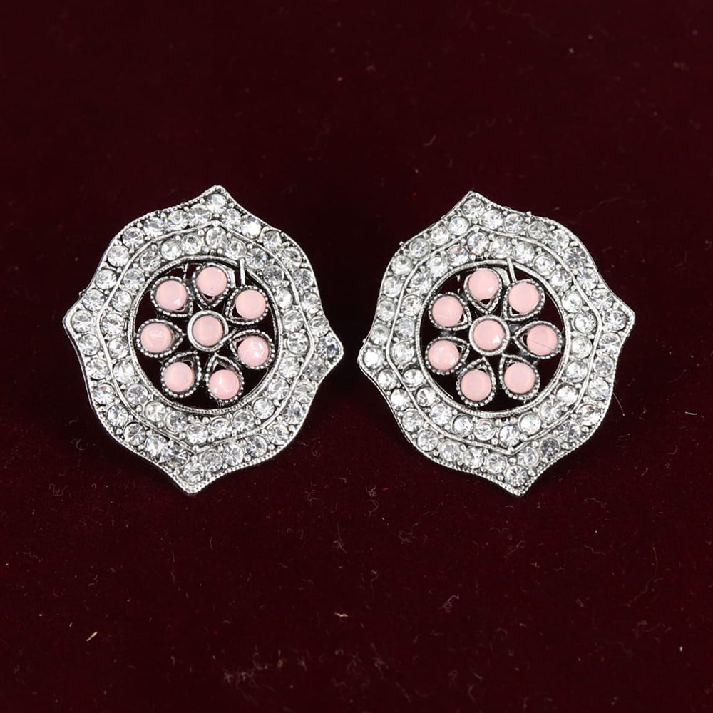 Corbeda Fashion Silver plated Assorted Color Stud Earrings