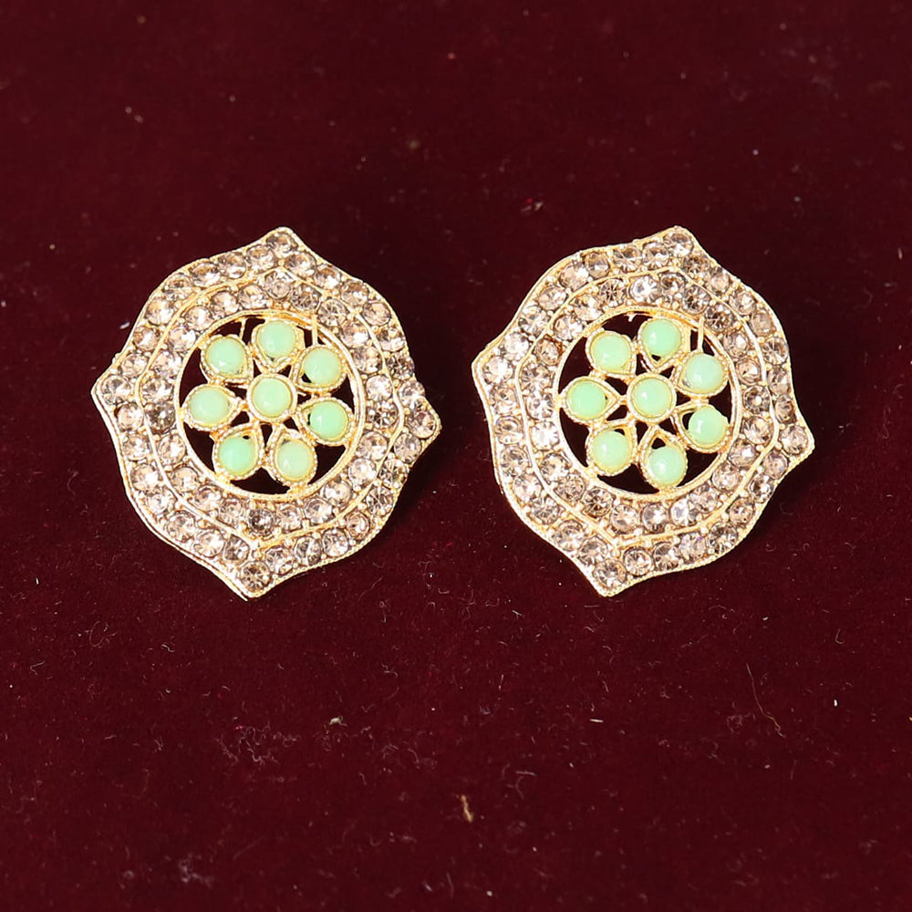 Corbeda Fashion Gold plated Assorted Color Stud Earrings