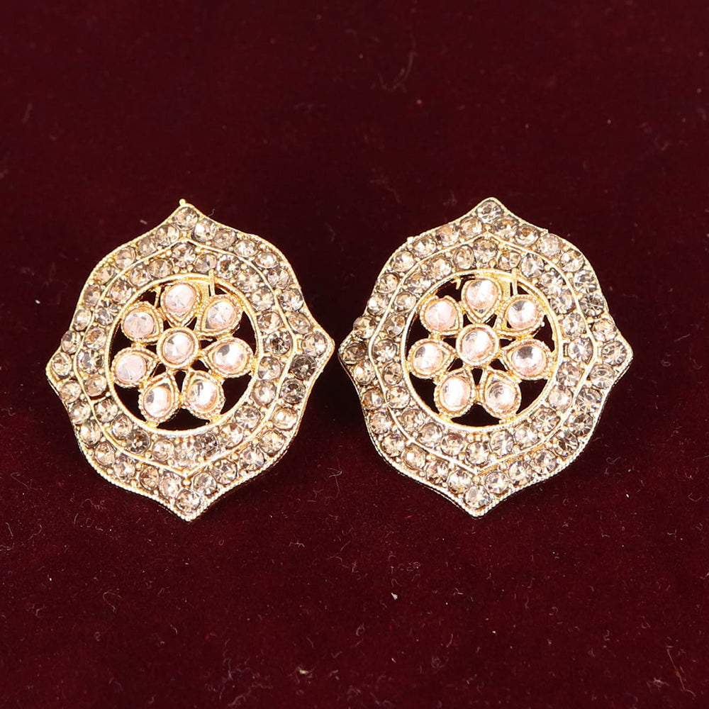 Corbeda Fashion Gold plated Assorted Color Stud Earrings