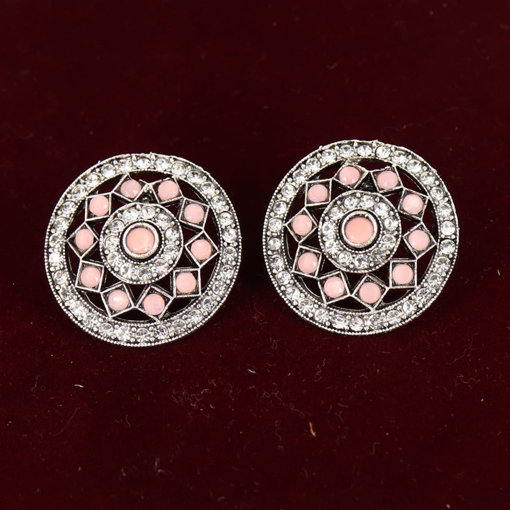 Corbeda Fashion Silver plated Assorted Color Stud Earrings