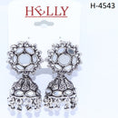 Corbeda Fashion Oxidised plated Mirror Jhumki Earrings